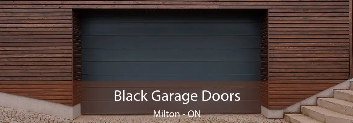 Black Garage Doors Milton - ON