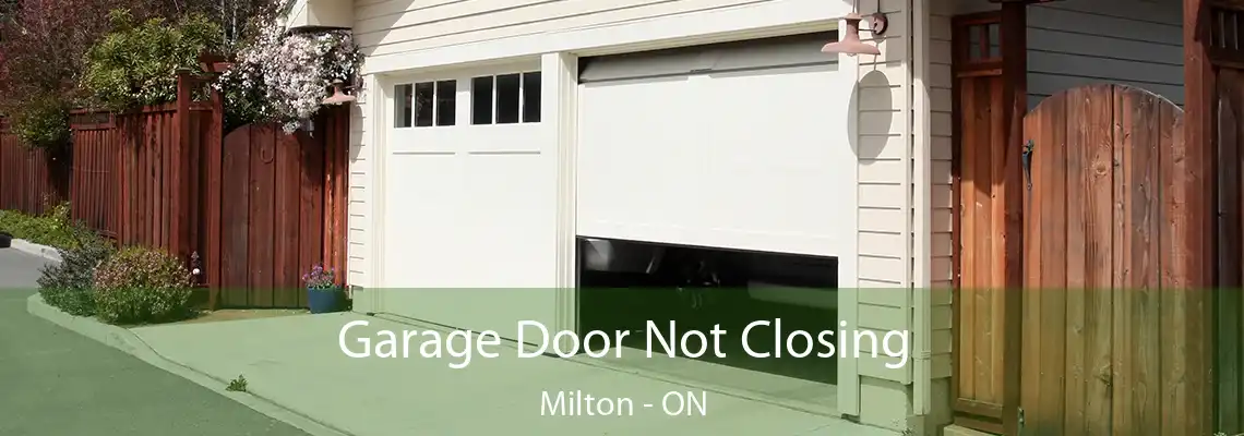 Garage Door Not Closing Milton - ON