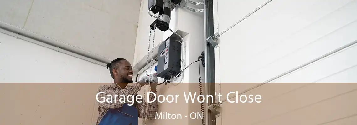 Garage Door Won't Close Milton - ON