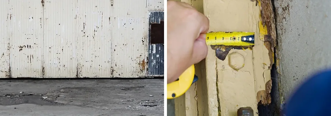 Lift Master Rusty Garage Doors in Milton, Ontario