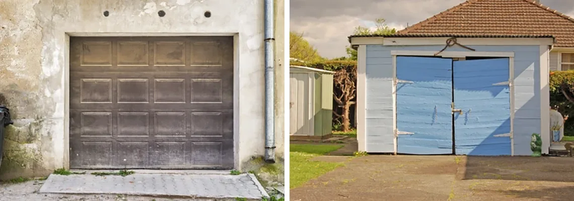 Rotten Steel Garage Door Repair in Milton, Ontario